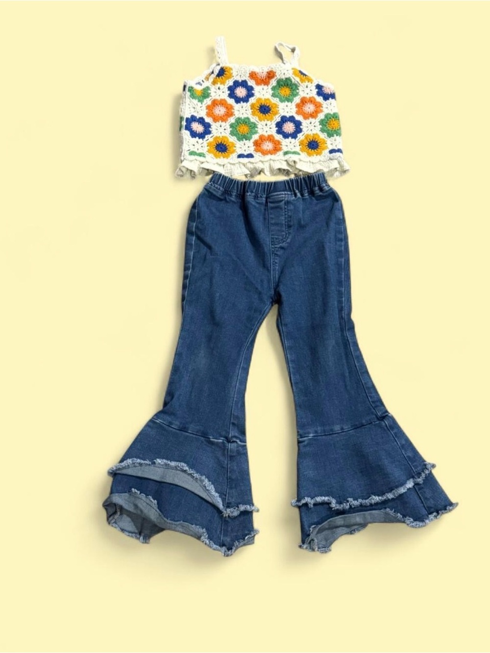 Rare Editions Girls 2-Piece Boho Set | Sz 5 (fits 6/7)
